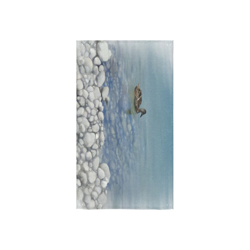 Swimming Duck, watercolor Custom Towel 16"x28"