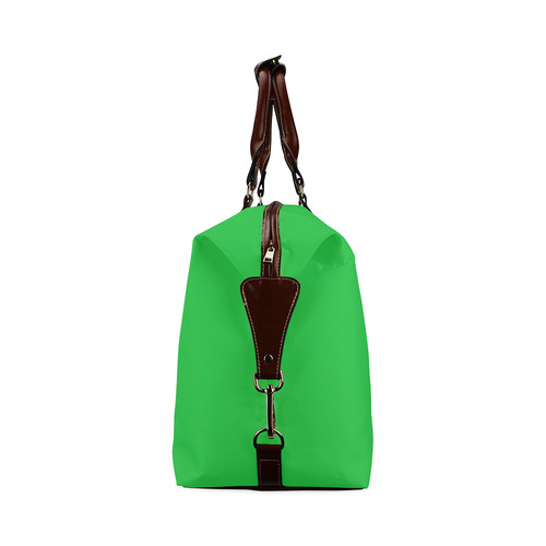New in shop : Exclusive designers bag with Mandala art. Black - green Classic Travel Bag (Model 1643)