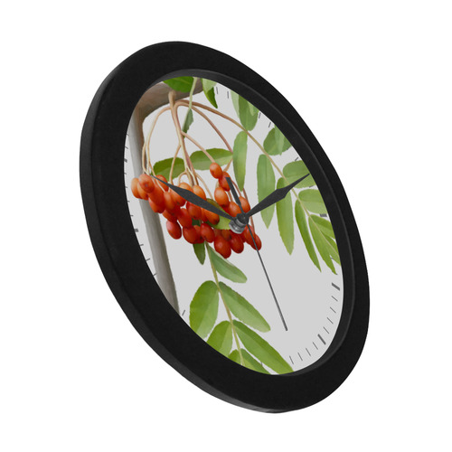 Rowan tree watercolor Circular Plastic Wall clock