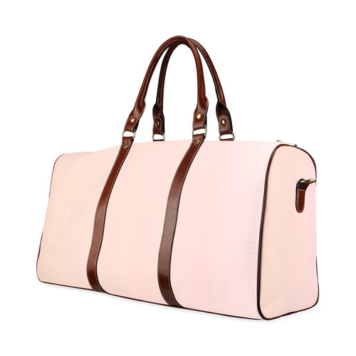 Kissed by Rose Gold Waterproof Travel Bag/Large (Model 1639)