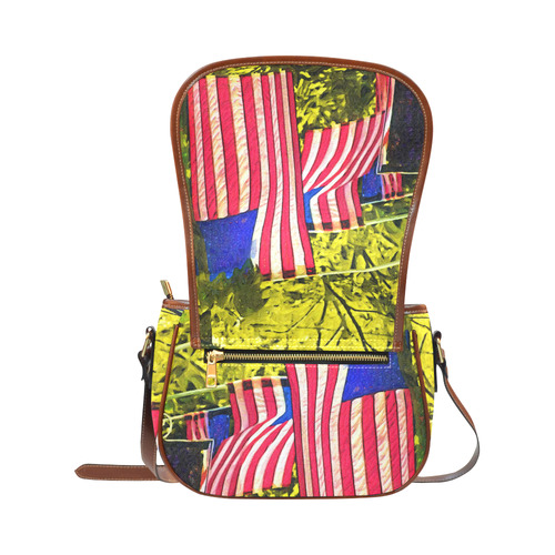 American Flags Saddle Bag/Large (Model 1649)