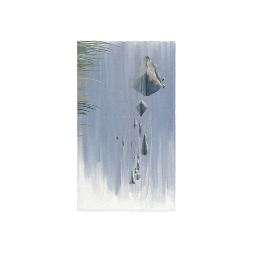 Seagulls on stones, watercolor Custom Towel 16"x28"