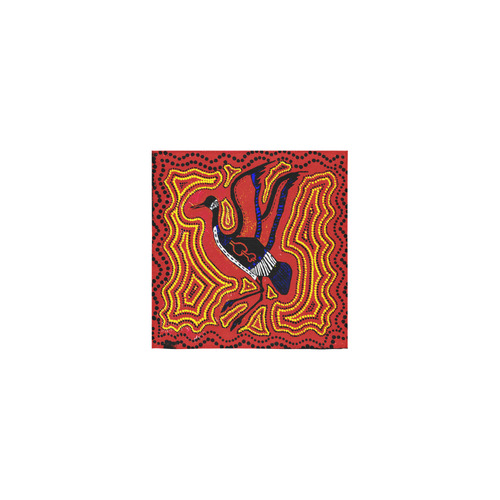 Australian Aborigine Bird Abstract Tribal Art Square Towel 13“x13”