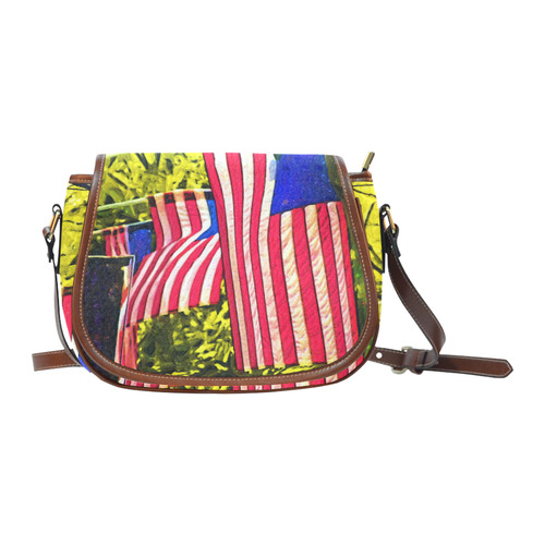 American Flags Saddle Bag/Large (Model 1649)