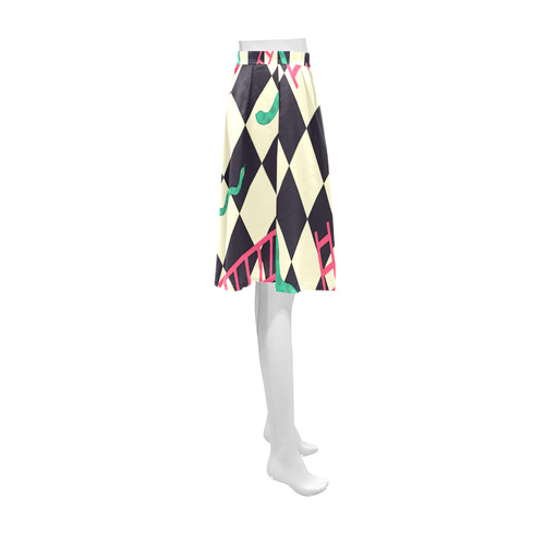 Snakes and Ladders Game Athena Women's Short Skirt (Model D15)