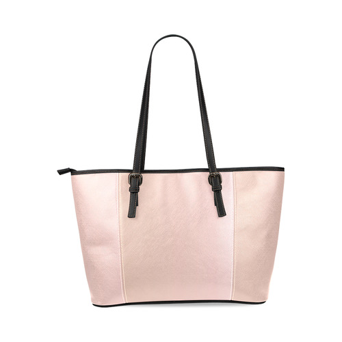 Kissed by Rose Gold Leather Tote Bag/Small (Model 1640)