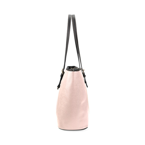 Kissed by Rose Gold Leather Tote Bag/Small (Model 1640)
