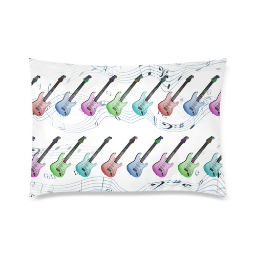 Rock & Roll Custom Zippered Pillow Case 20"x30"(Twin Sides)