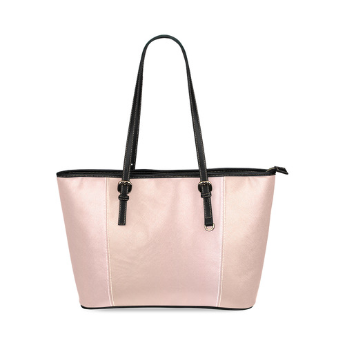 Kissed by Rose Gold Leather Tote Bag/Small (Model 1640)