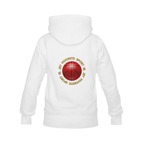 My Favorite Sport is Basketball Men's Classic Hoodie (Remake) (Model H10)