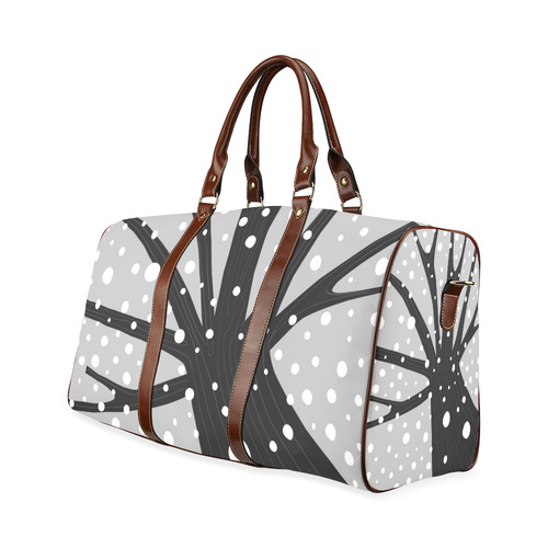 Artistic bag for sale. Pink and grey edition / snowing Tree Art Waterproof Travel Bag/Small (Model 1639)