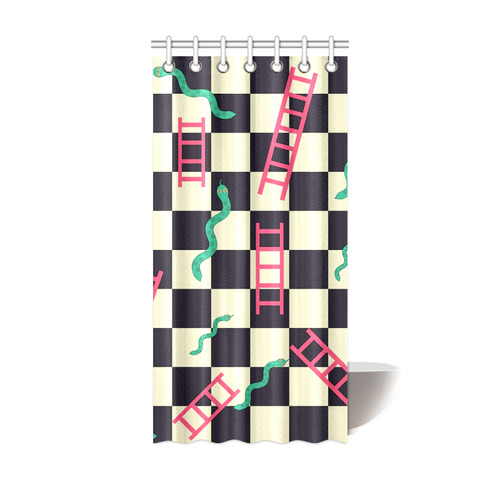 Snakes and Ladders Game Shower Curtain 36"x72"