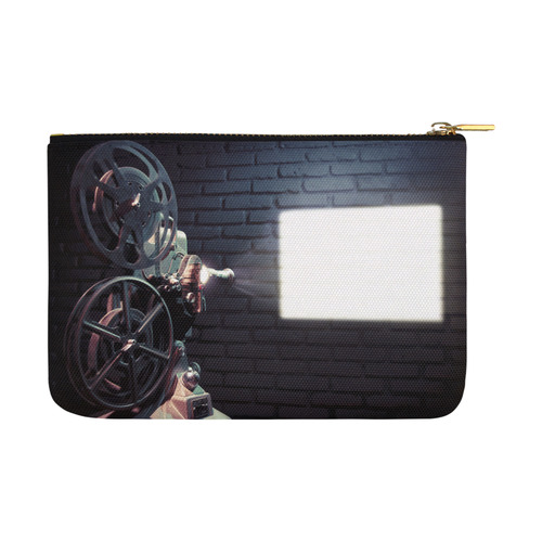 Photo of an Old Movie Projector Carry-All Pouch 12.5''x8.5''