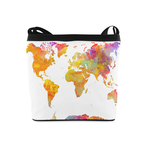 world map Crossbody Bags (Model 1613)