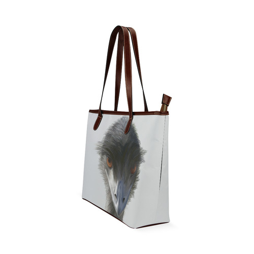 Skeptical Emu, watercolor Shoulder Tote Bag (Model 1646)