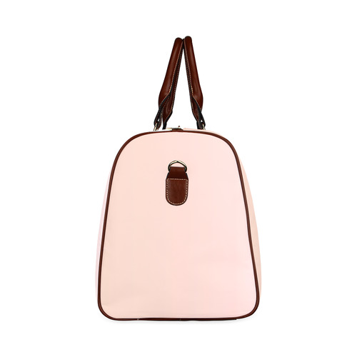 Kissed by Rose Gold Waterproof Travel Bag/Large (Model 1639)