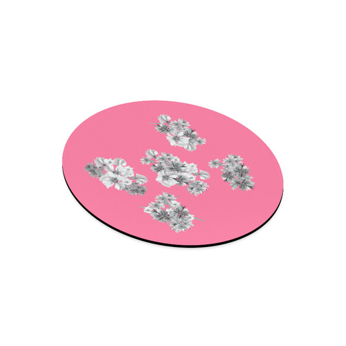 Designers rounded mousepad with flowers for Moms day! New design edition. Round Mousepad