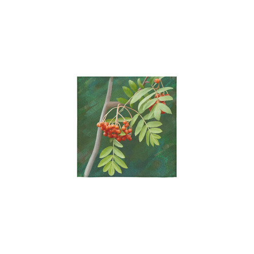 Watercolor Rowan tree - Sorbus aucuparia Square Towel 13“x13”