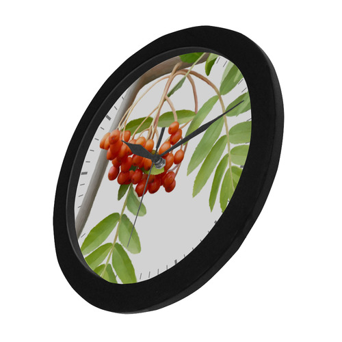 Rowan tree watercolor Circular Plastic Wall clock