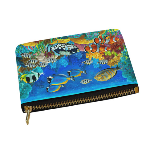 Clown Fish Tropical Coral Reef Carry-All Pouch 12.5''x8.5''
