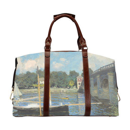 Claude Monet Bridge at Argenteuil Classic Travel Bag (Model 1643) Remake