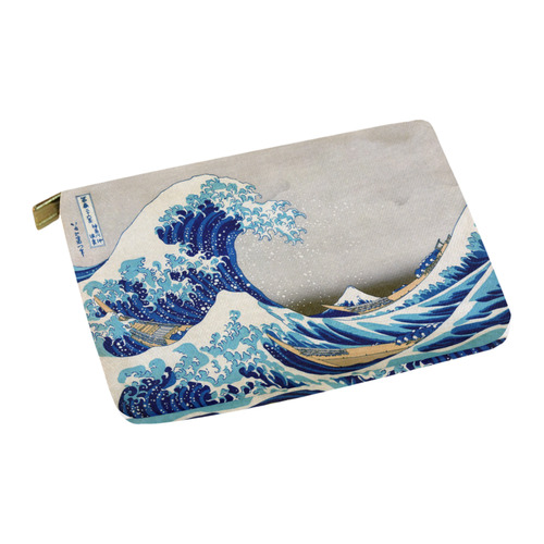 Great Wave Off Kanagawa Hokusai Carry-All Pouch 12.5''x8.5''