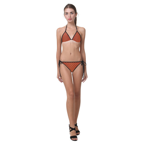 solid red Custom Bikini Swimsuit (Model S01)