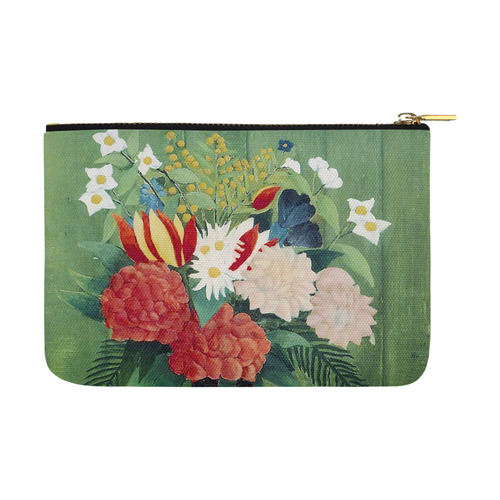Rousseau Bouquet of Flowers Floral Still Life Carry-All Pouch 12.5''x8.5''