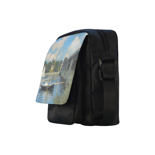 Claude Monet Bridge at Argenteuil Crossbody Nylon Bags (Model 1633)