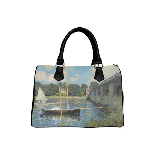 Claude Monet Bridge at Argenteuil Boston Handbag (Model 1621)