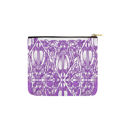 Lace Lilac Carry-All Pouch 6''x5''
