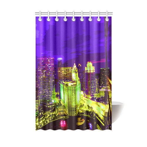 Chicago PopArt 20161111 Shower Curtain 48"x72"