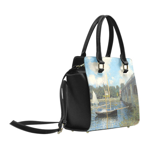 Claude Monet Bridge at Argenteuil Classic Shoulder Handbag (Model 1653)
