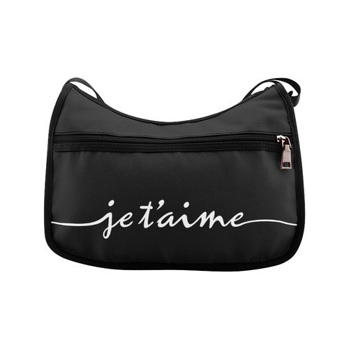 Romantic je t'aime - french love - white Crossbody Bags (Model 1616)