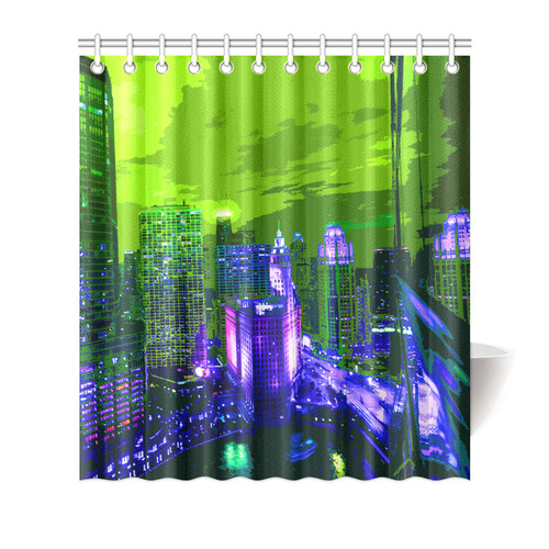 Chicago PopArt 20161105 Shower Curtain 66"x72"