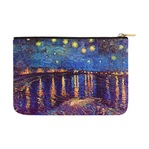 Van Gogh Starry Night Over Rhone Carry-All Pouch 12.5''x8.5''