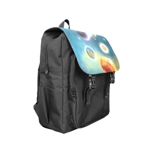 Space scenario with  meteorite sun and planets Casual Shoulders Backpack (Model 1623)