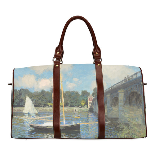 Claude Monet Bridge at Argenteuil Waterproof Travel Bag/Small (Model 1639)