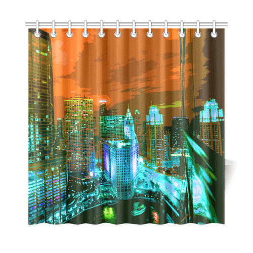 Chicago PopArt 20161107 Shower Curtain 72"x72"