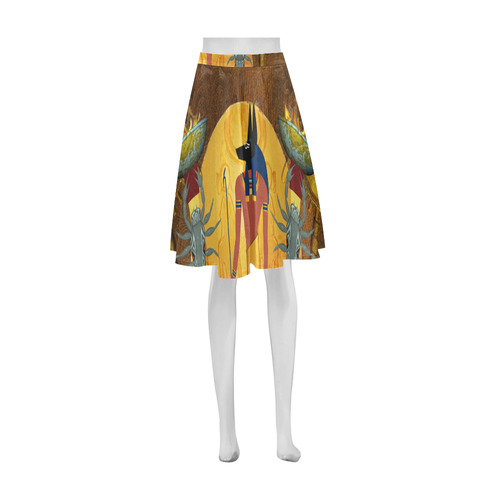 Anubis the egyptian god Athena Women's Short Skirt (Model D15)