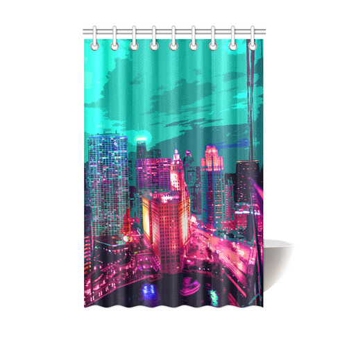 Chicago PopArt 20161102 Shower Curtain 48"x72"