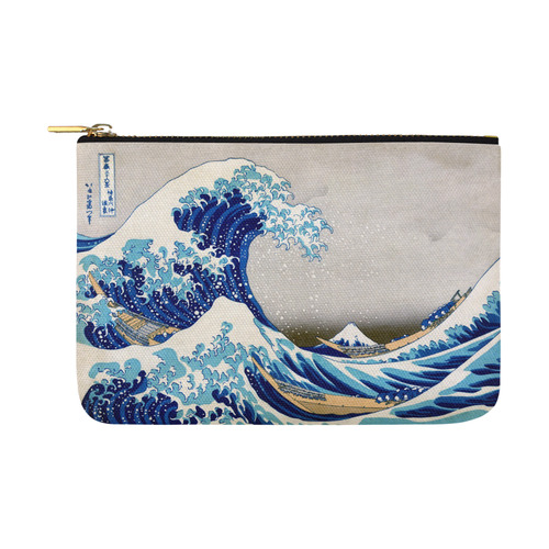 Great Wave Off Kanagawa Hokusai Carry-All Pouch 12.5''x8.5''