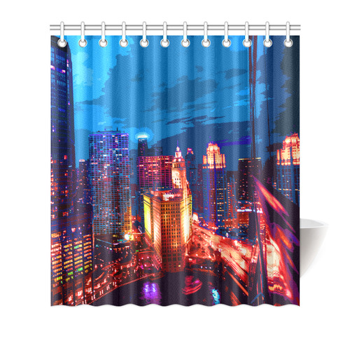 Chicago PopArt 20161101 Shower Curtain 66"x72"