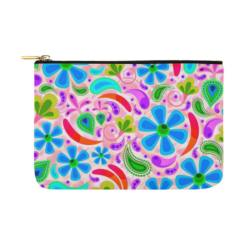 floral pattern 1116 D Carry-All Pouch 12.5''x8.5''