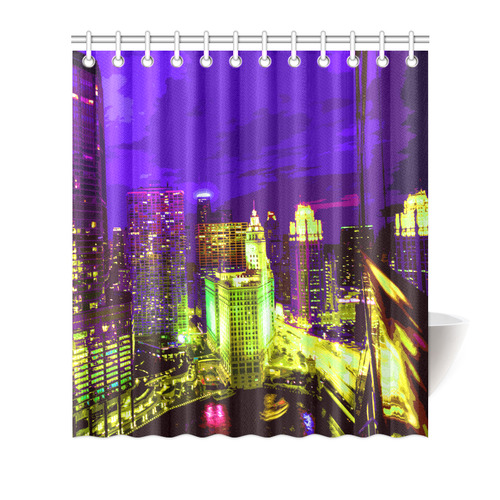 Chicago PopArt 20161111 Shower Curtain 66"x72"