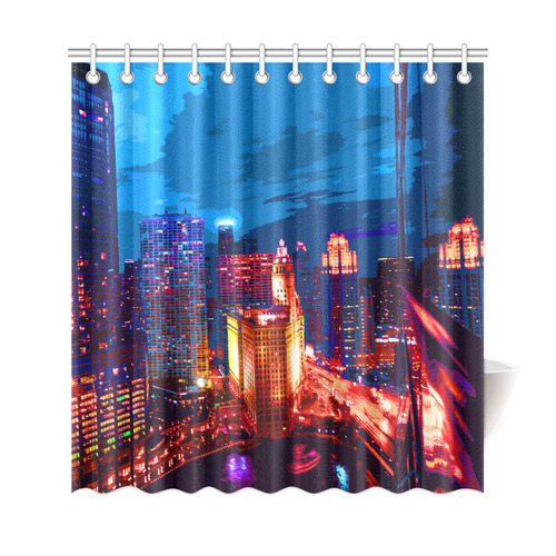 Chicago PopArt 20161101 Shower Curtain 69"x72"