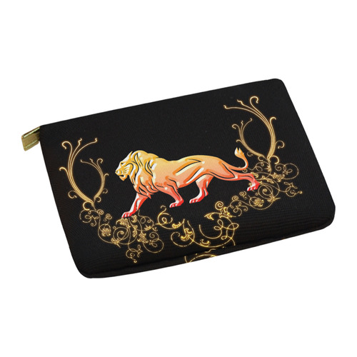 Awesome lion in gold and black Carry-All Pouch 12.5''x8.5''