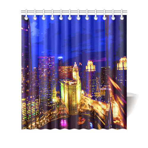 Chicago PopArt 20161112 Shower Curtain 66"x72"