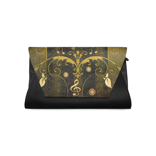 Music, clef with leaves Clutch Bag (Model 1630)