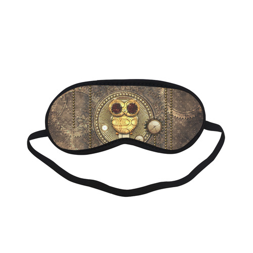 Steampunk, wonderful owl,clocks and gears Sleeping Mask